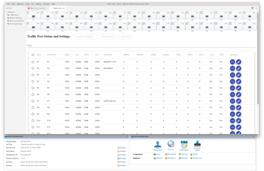 FlowDirector-3200-F user interface