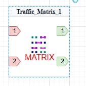 Matrix component shown with the expanded body